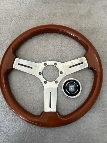 Holzlenkrad nardi braun - holzlenkrad,