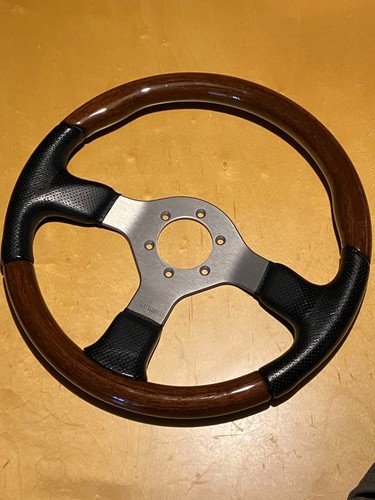 Momo lenkrad holz leder - momo, lenkrad,